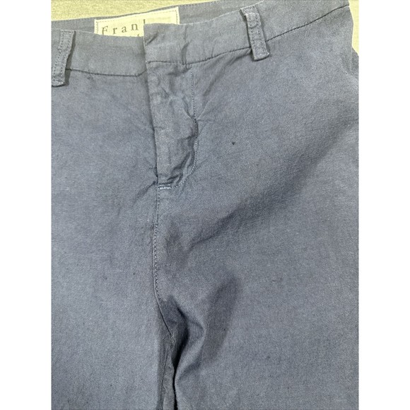 Frank & Eileen $298 Kinsale Italian Performance Linen Flax Size 2 - Navy Blue - Picture 13 of 14